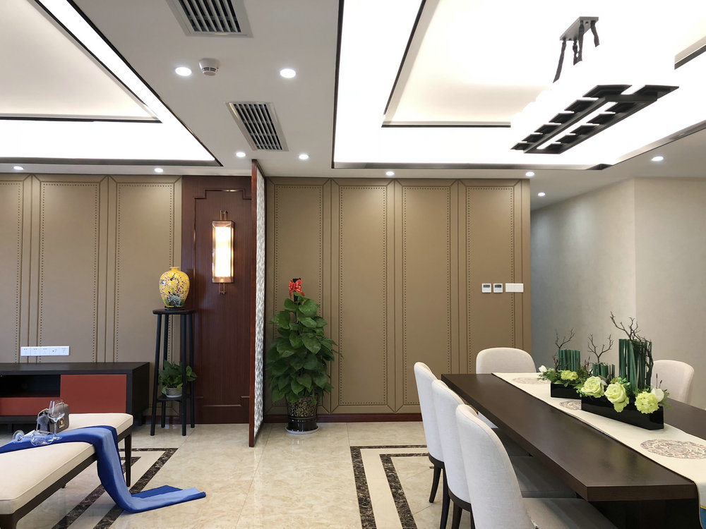 菱角湖一号新中式风格装修效果图