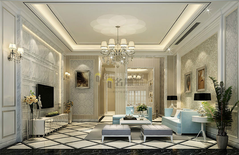 
简欧装修样板间，时尚与质感的触碰!