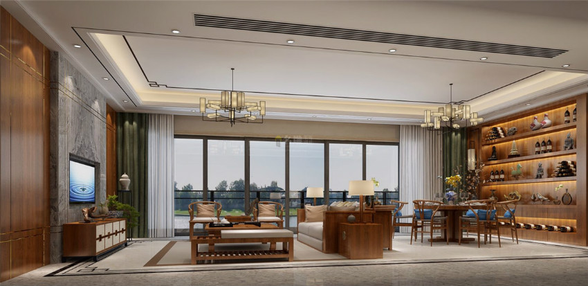 
200平米房子装修需要花多少钱？这套中式风格只需2