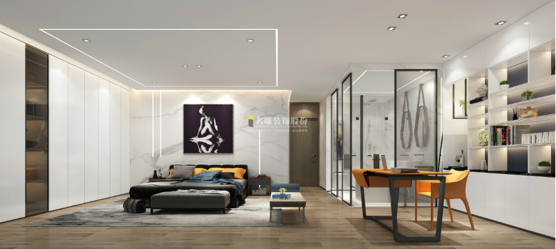 黑白格调客厅装修