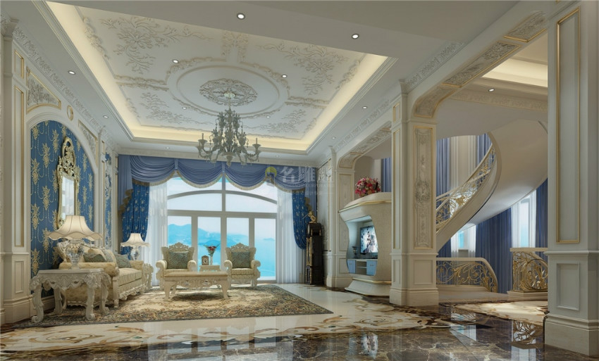 
210平米别墅装修贵族气质的法式风格!