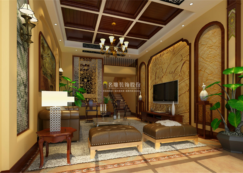 
还在为客厅背景墙发愁？试试木制的吧！