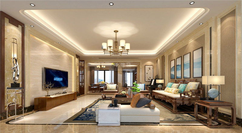 
两套中式装修样板间，古典美与现代感的绝妙组合!