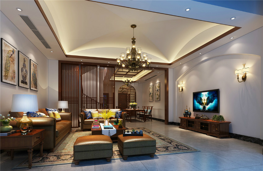 
六种别墅大厅装修风格，看看你家适合那种?
