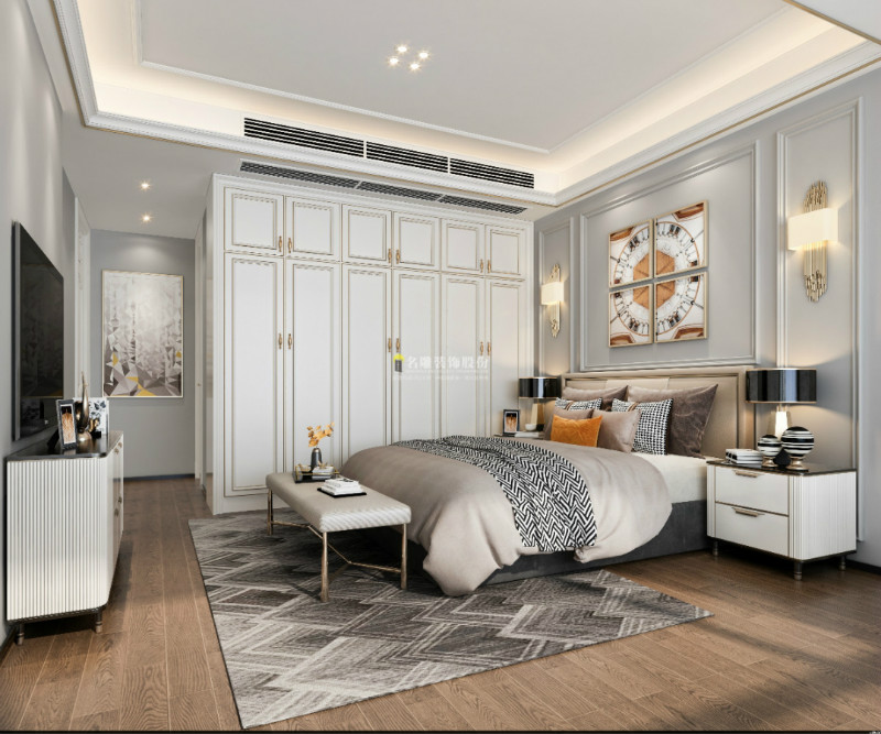 美式轻奢装修效果图