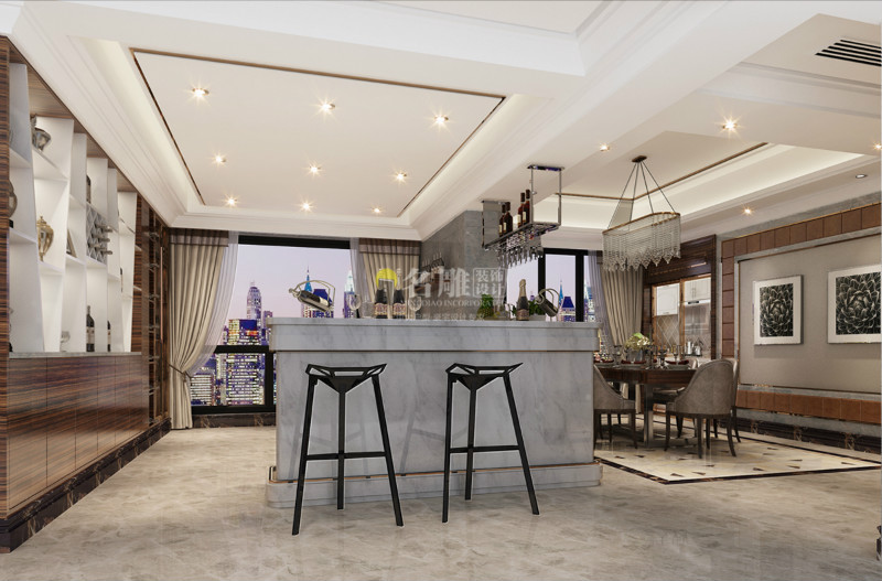 
后现代简约风格的魅力，从客厅开始！