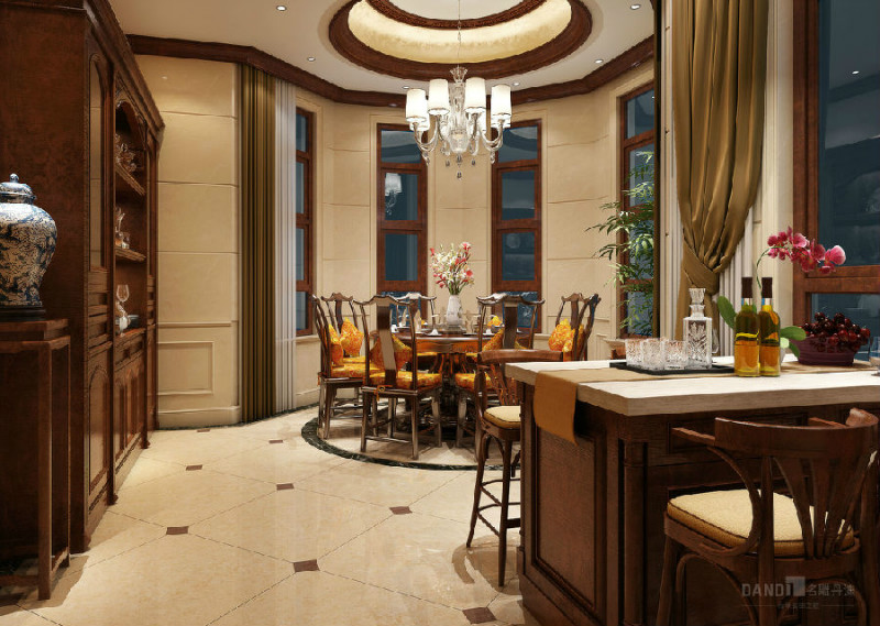 混搭别墅装修效果图