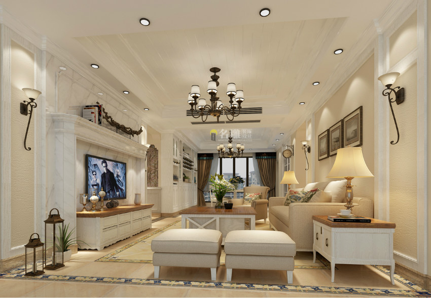 
装修140平米的房子价格？这套美式田园风只需28万