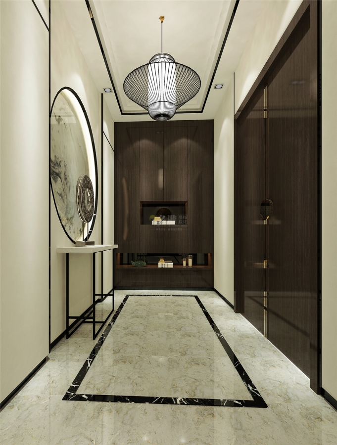 
五居室装修效果图,年轻人也喜欢的新中式！