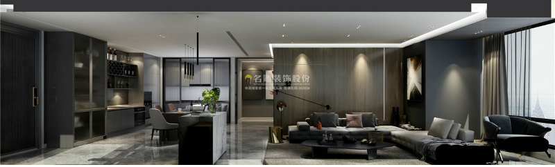 黑白格调客厅装修