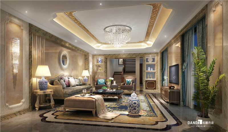 
中西混搭的别墅房子装修，混搭亦是一种美!