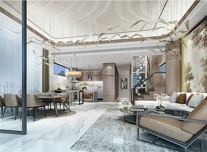 
广州高端别墅空间设计效果图，你想要高端别墅效果图的