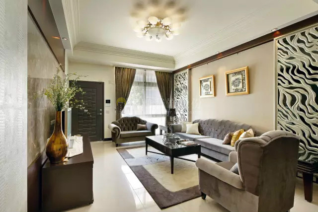 
45万欧式装修效果图，一样很大气!