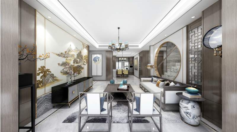 简约中式装修效果图