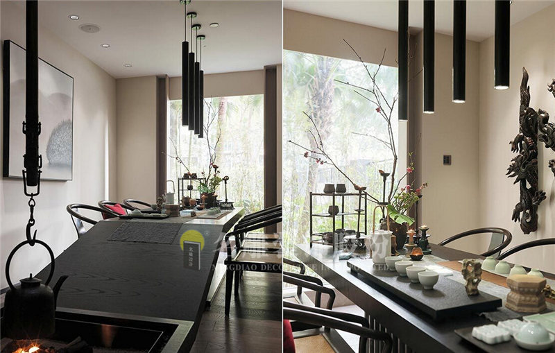 
新中式装修风格中的三处魅力空间!