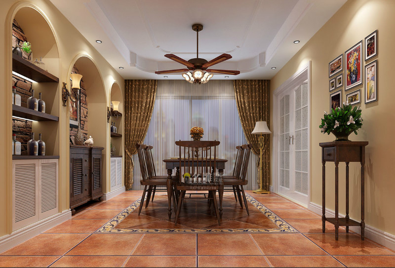 
田园式装修风格窗帘，带你重返乡间田园!