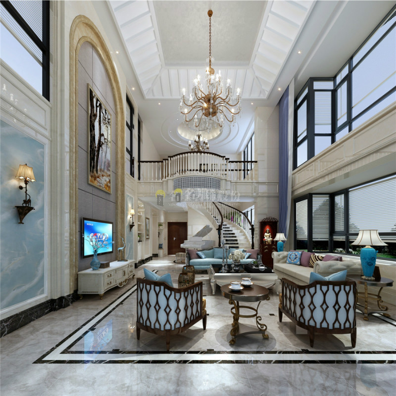 
160平米大户型装修效果图，既奢华又清雅!