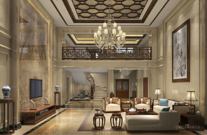 混搭别墅装修效果图