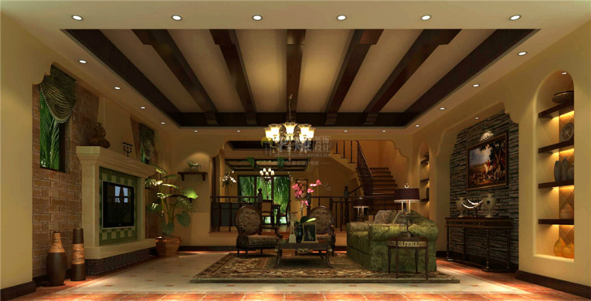 
170平米别墅装修|野性自然的美式田园风