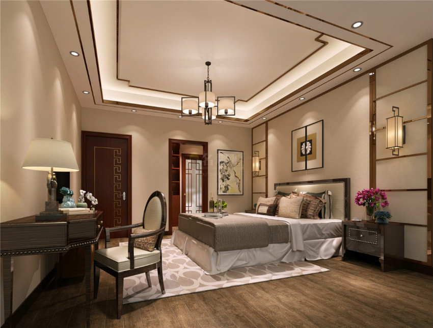 
不可思议！新中式装修样板间还能这么装?