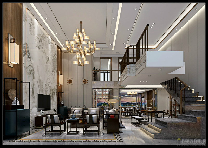 
复式新中式装修，这样的装修效果人见人爱！