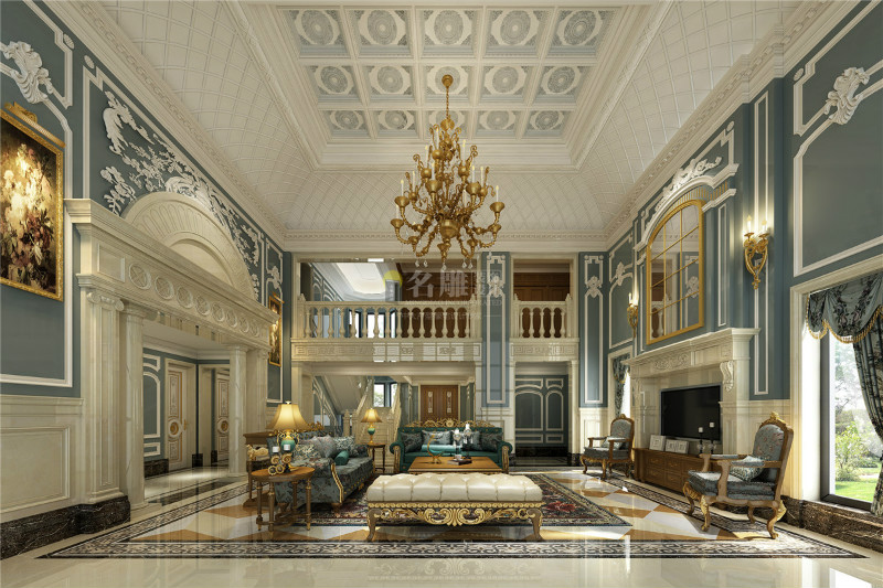 
法式客厅装修效果图，体验法式风情带来的浪漫！