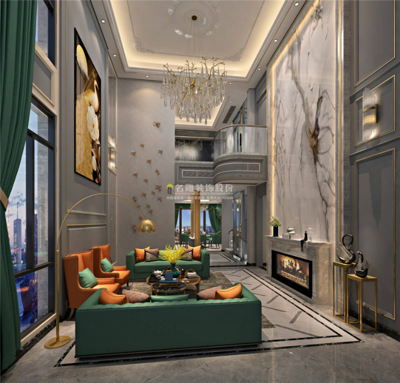 法式客厅装修效果图