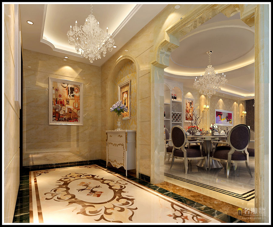 
佛山乐从雅居乐花园四居室现代简欧风格装修效果图