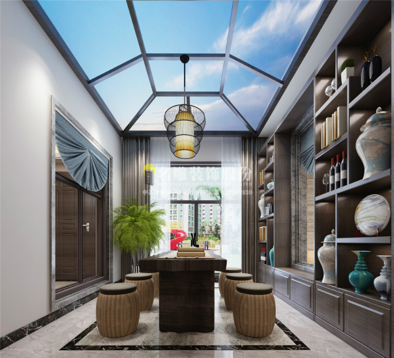 开放式阳台装饰