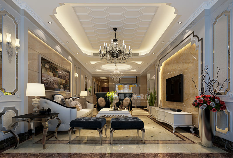 
客厅电视墙如何装修才能显得高大上？