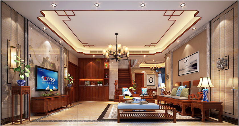 
二手房复式户型装修，禅意式的古木清香!