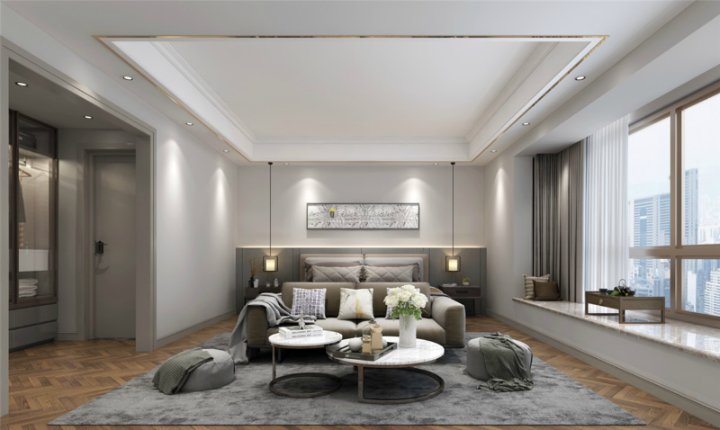 现代简约四房一厅装修