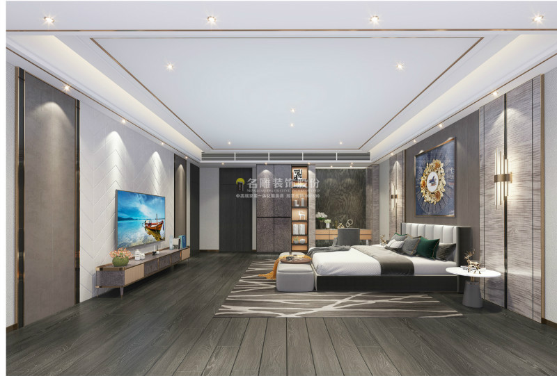 现代别墅卧室