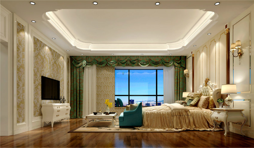 
卧室欧式风格装修,骨子里的雍容富贵!