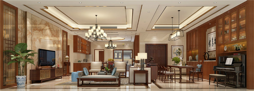 
新中式风格装修，深圳装修公司提示必看的五个装饰技巧