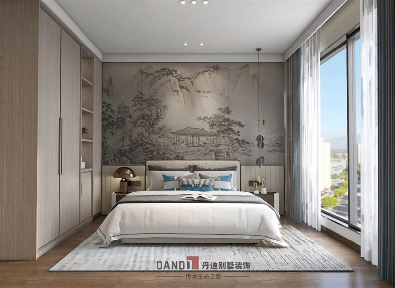 
名雕设计|350㎡新中式，以现代审美打造传统韵味的私宅空间！(图8)