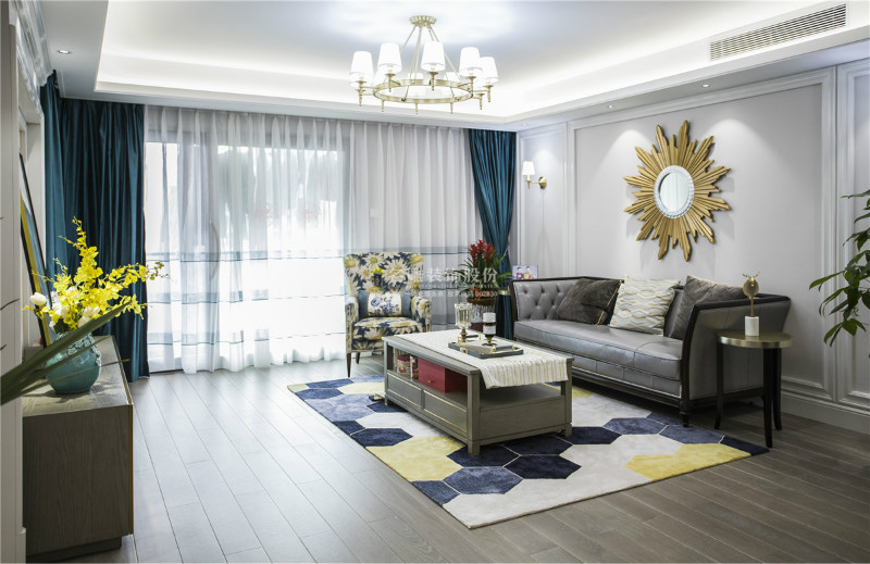 
简单美式风格装修，幸福满满的中大户型空间，精致有品