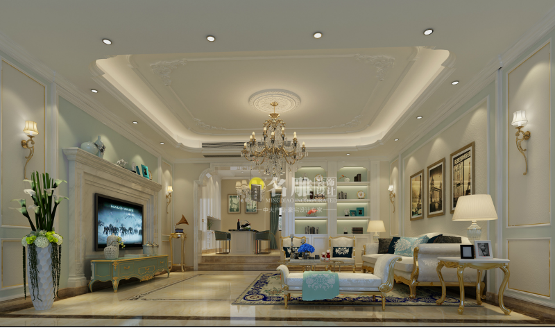 
最全法式别墅客厅效果图，享受不一样的法式浪漫，文末