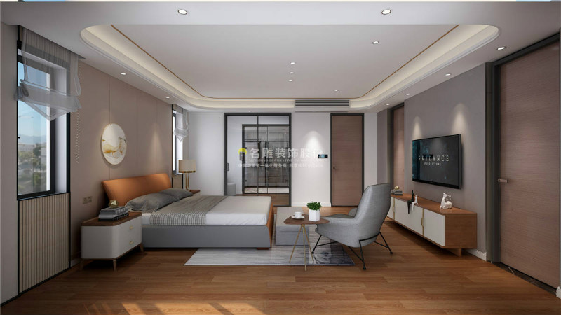 现代别墅卧室