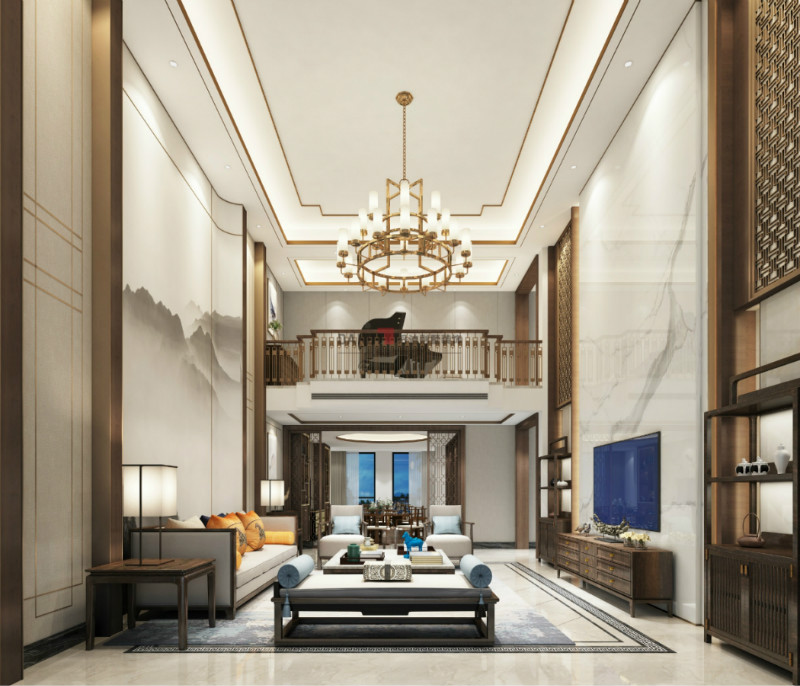 别墅客厅装修效果图