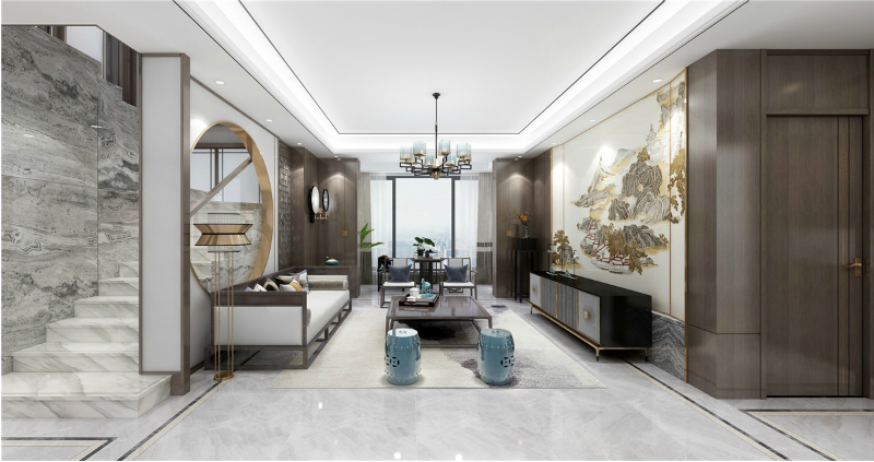 简约中式装修效果图