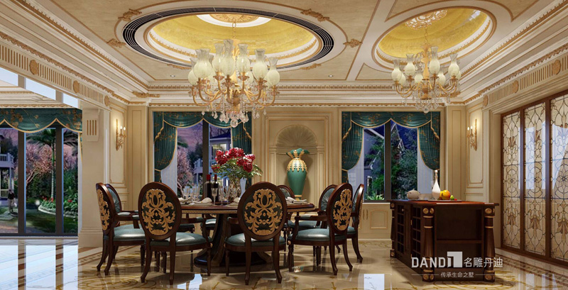 
别墅装修样板房装成法式风格，奢华浪漫！