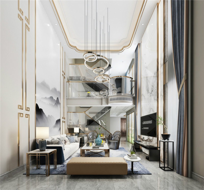 新中式客厅装修效果图