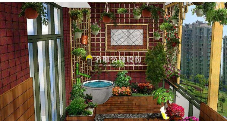 
300平米别墅装修这样设计阳台，美的不要不要的!