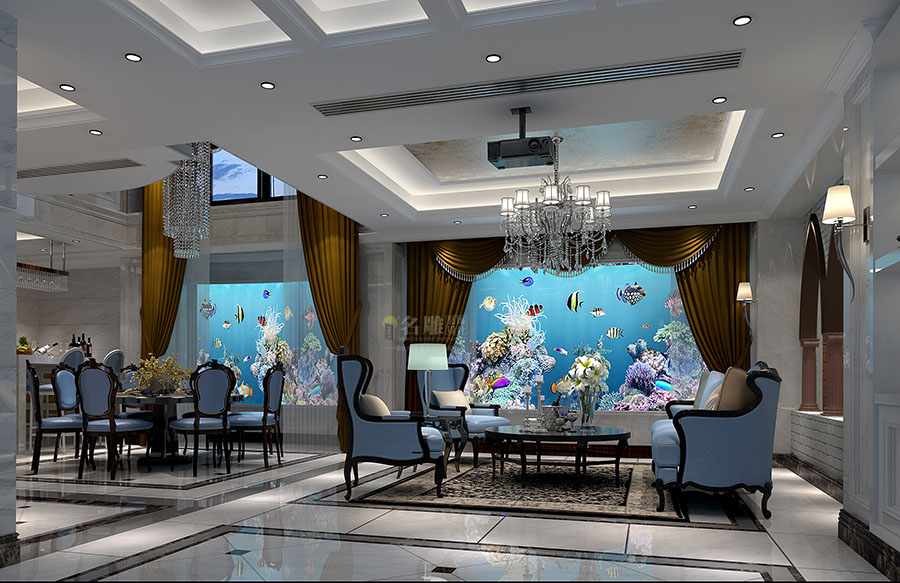 
北大资源御湾户型图解析_600平欧式新古典风格