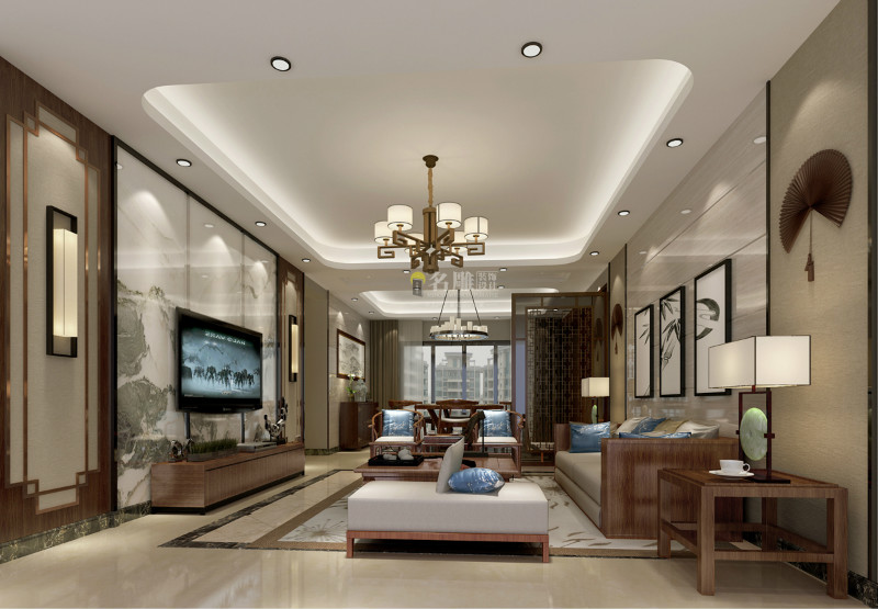 
别墅装饰很简单，几幅挂画轻松提高别墅颜值!