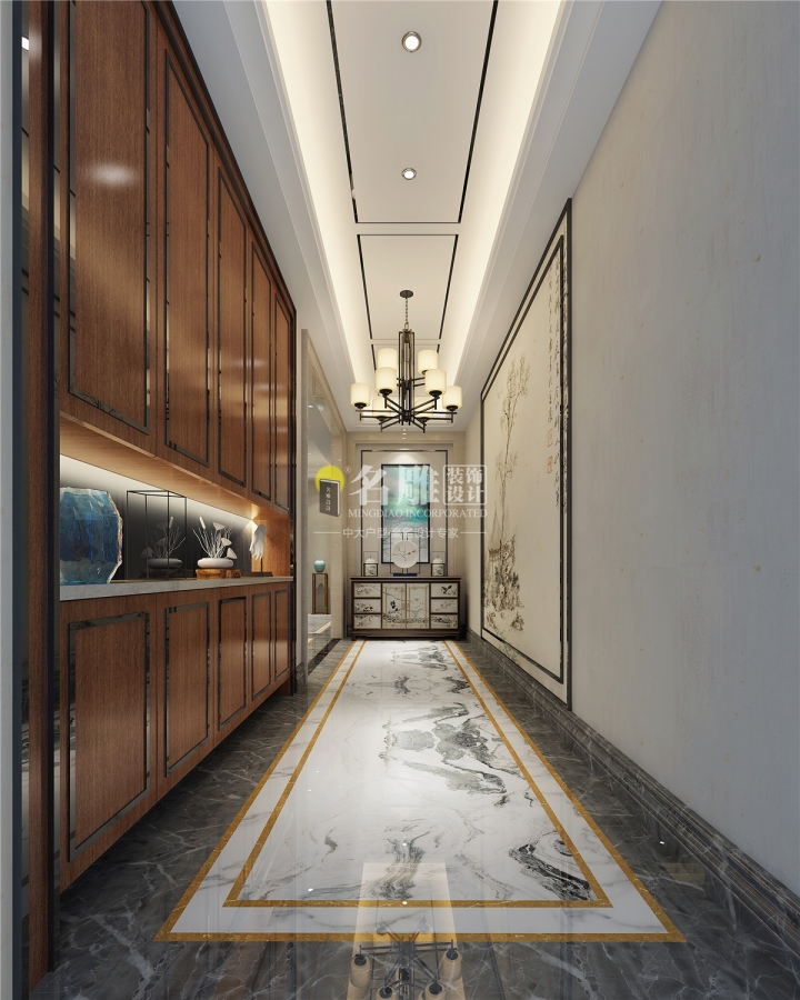 
深圳装修公司的这套新中式别墅装修案例让我爱上东方中