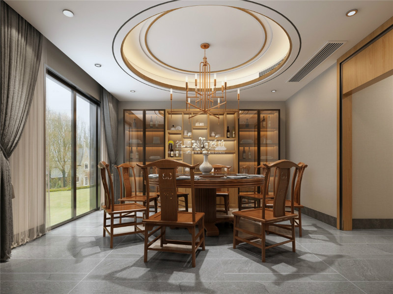 中式风格餐厅设计效果图