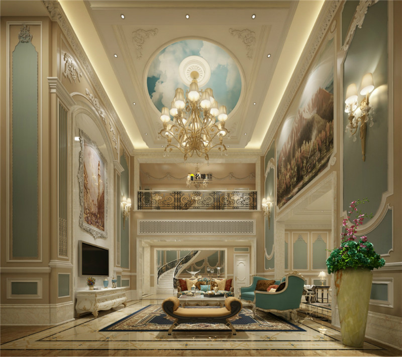 法式客厅装修效果图