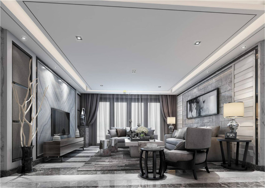 
看现代风格家装样板间，领略现代简洁之美!